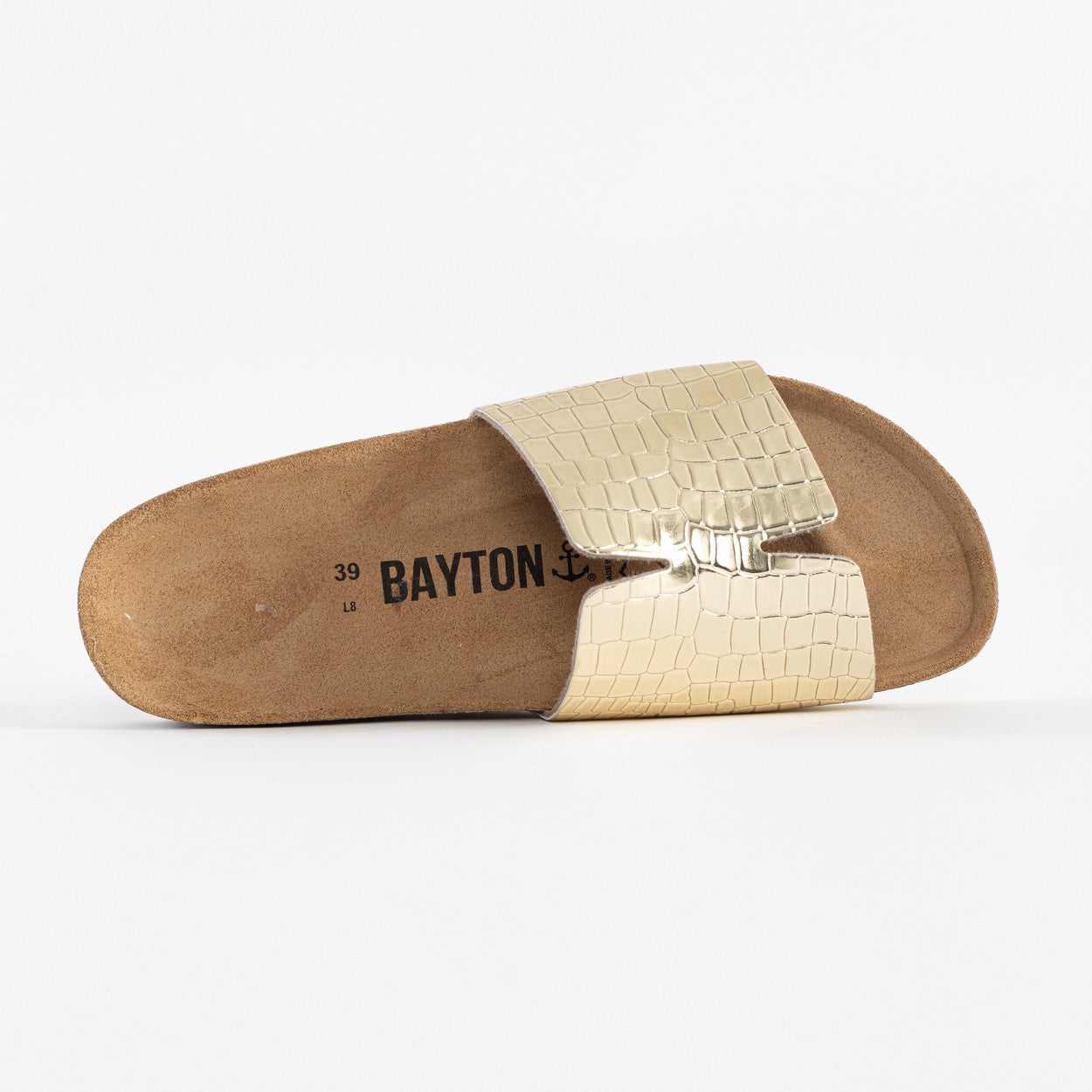 Djilian Light Gold 1 Strap Sandals