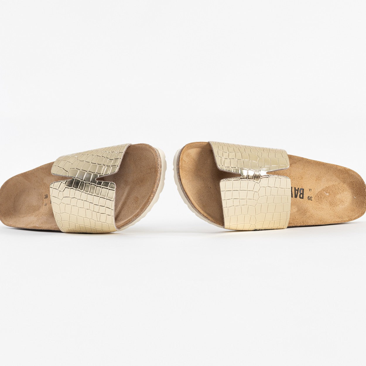 Djilian Light Gold 1 Strap Sandals