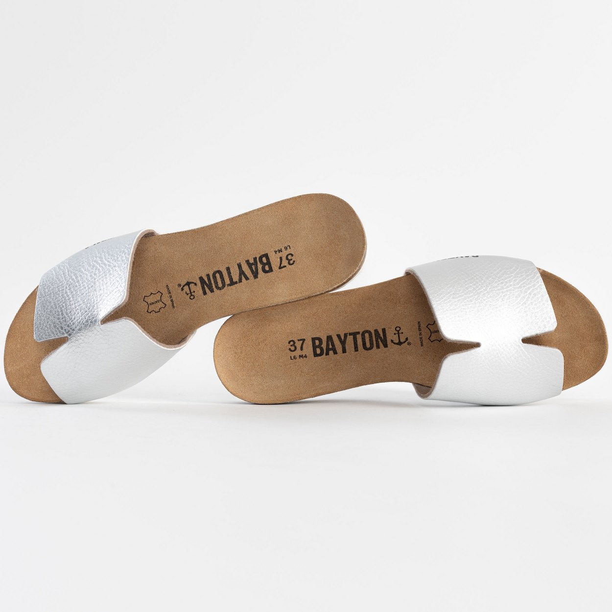 Djilian Slim Silver 1 Strap Sandals
