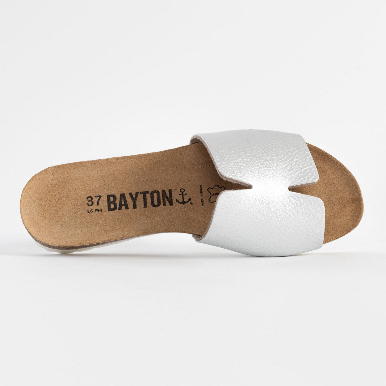 Djilian Slim Silver 1 Strap Sandals