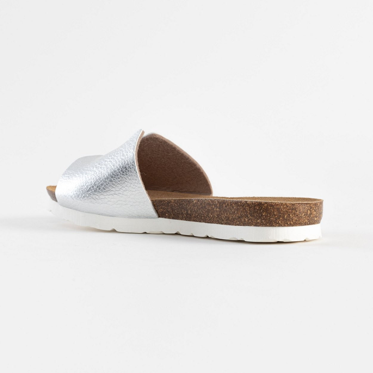 Djilian Slim Silver 1 Strap Sandals