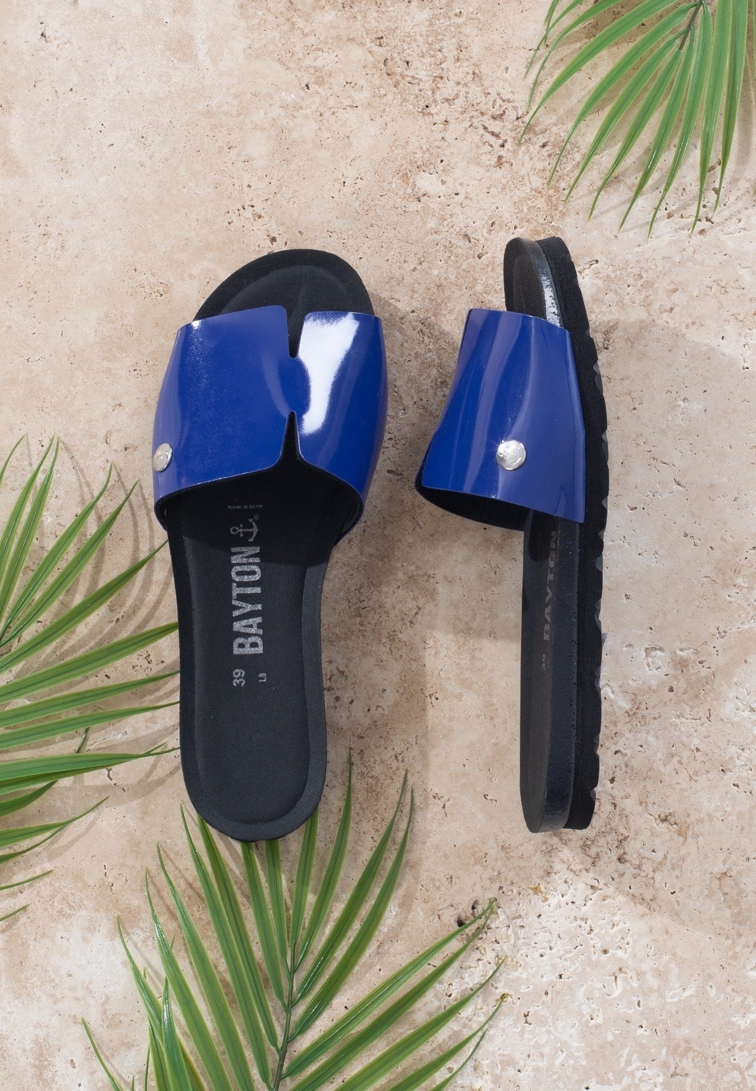 Djilian Slim Blue 1 Strap Sandals