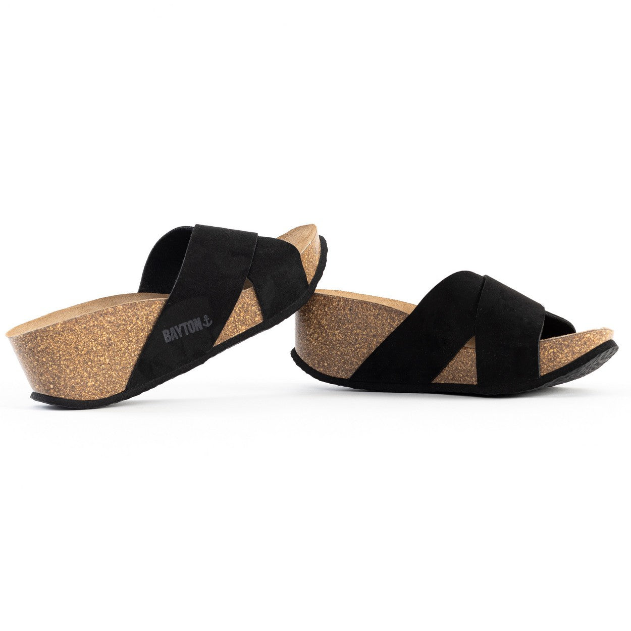 Sandalias Liverpool Cuña Y Semicuña Negro