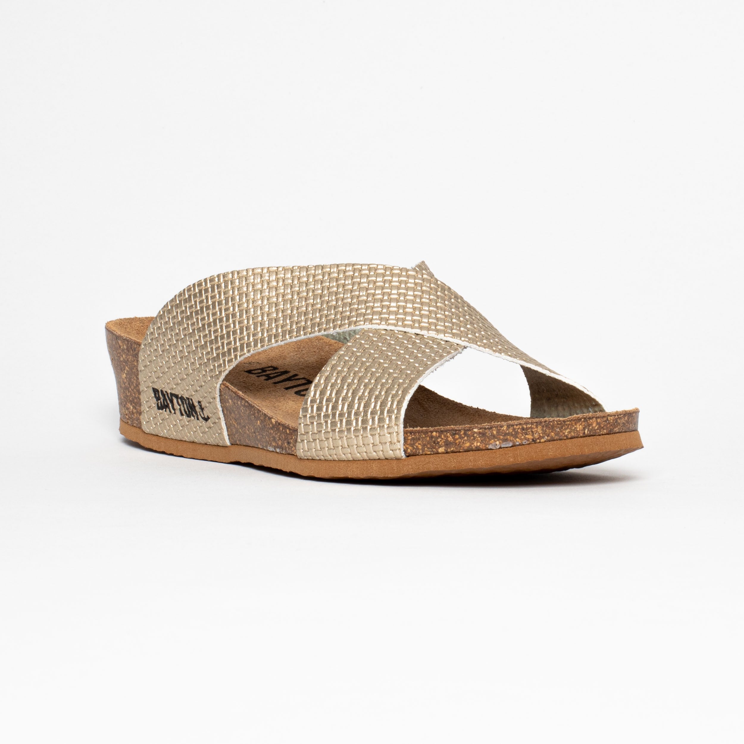 Marta Light Gold Wedge and Semi-Wedge Sandals