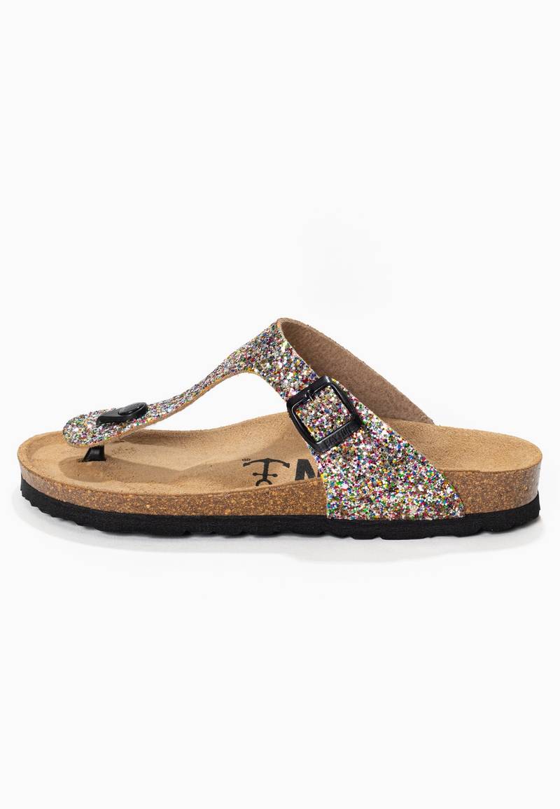 Sandales Mercure Multicolore pailletées à Entre-Doigts