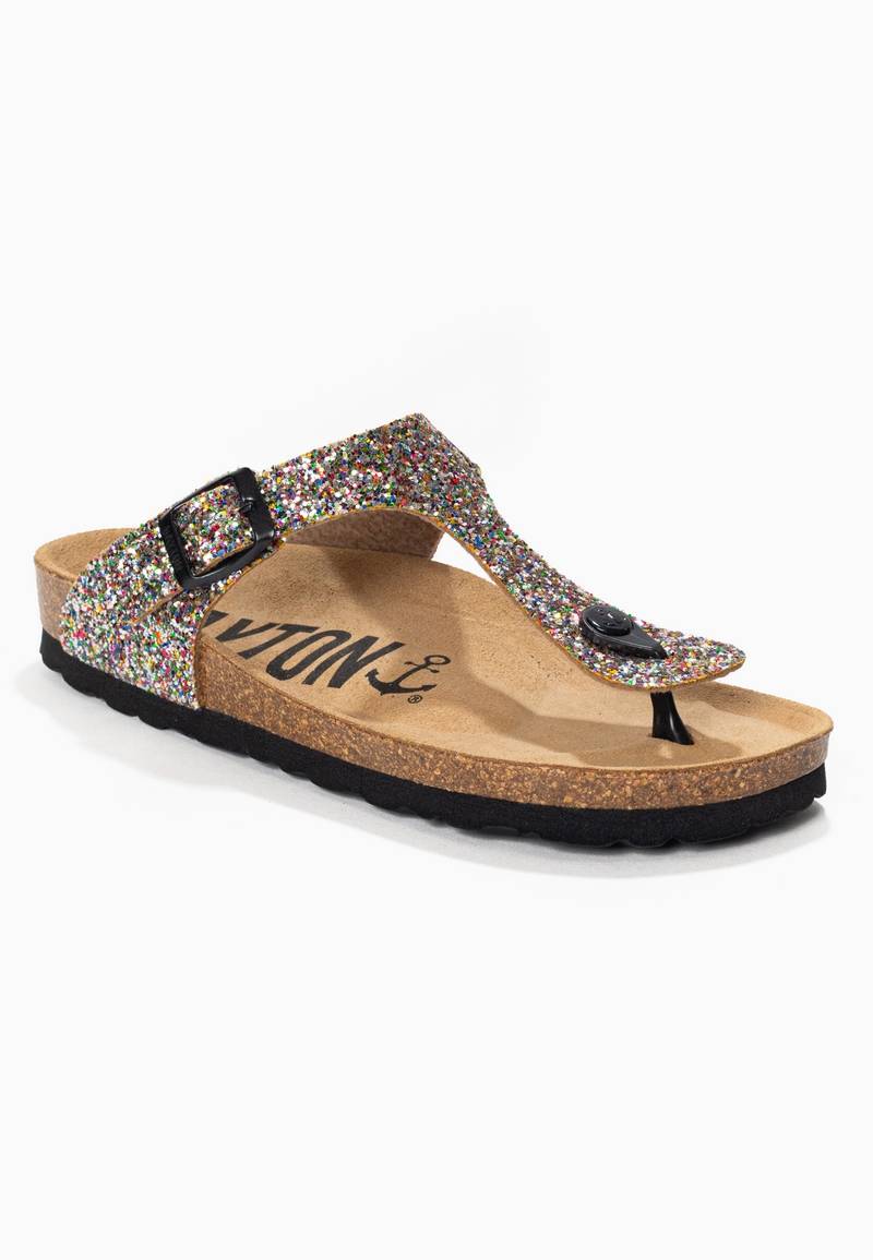 Sandales Mercure Multicolore pailletées à Entre-Doigts