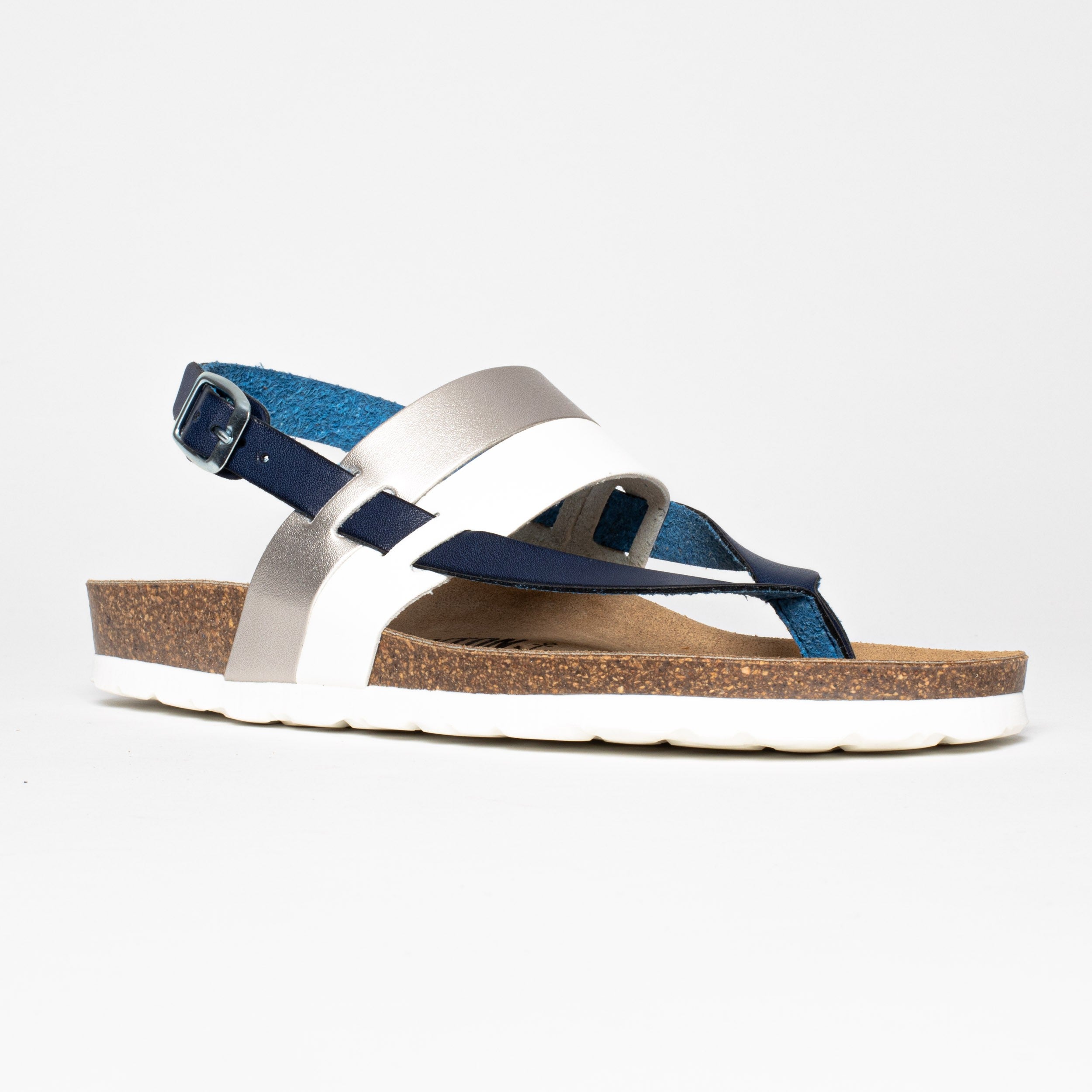 Lajas Navy Blue Toe-Thong Sandals