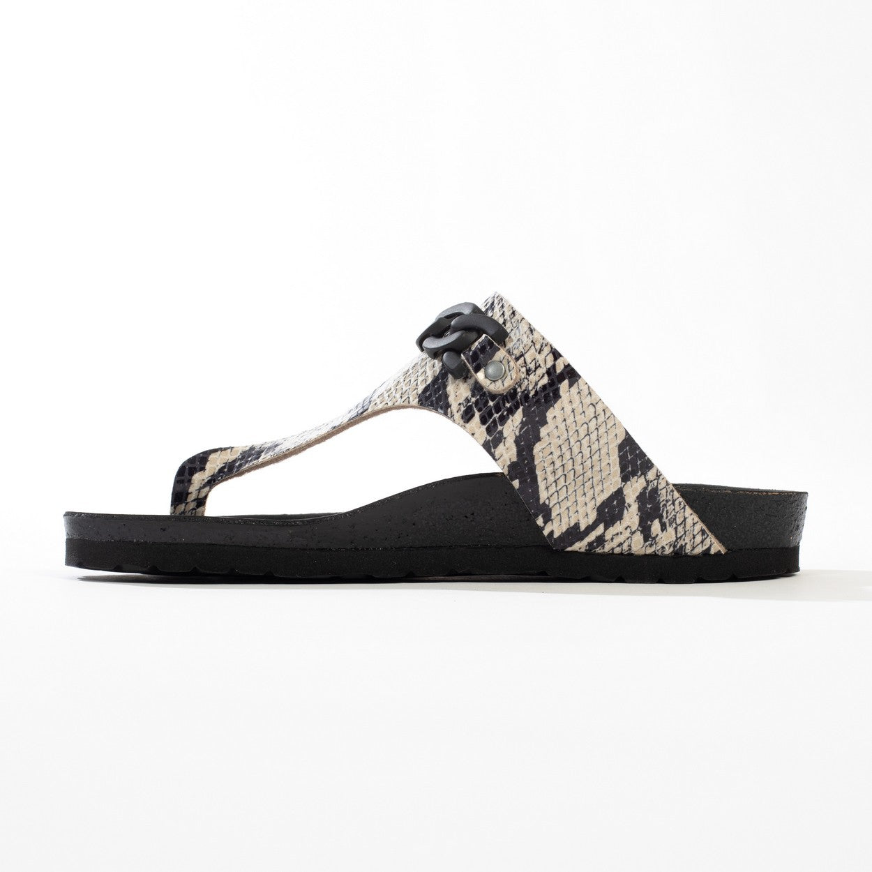 Picola Python Toe-Strap Sandals