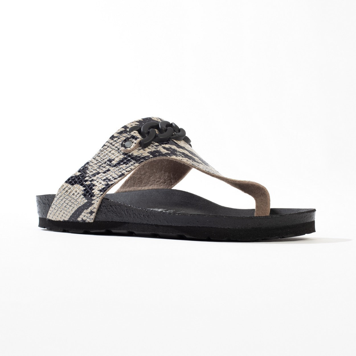 Picola Python Toe-Strap Sandals