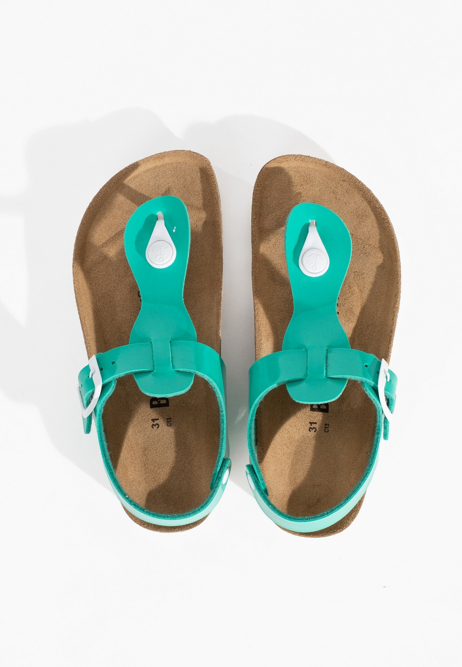 Rhea Green Toe Sandals
