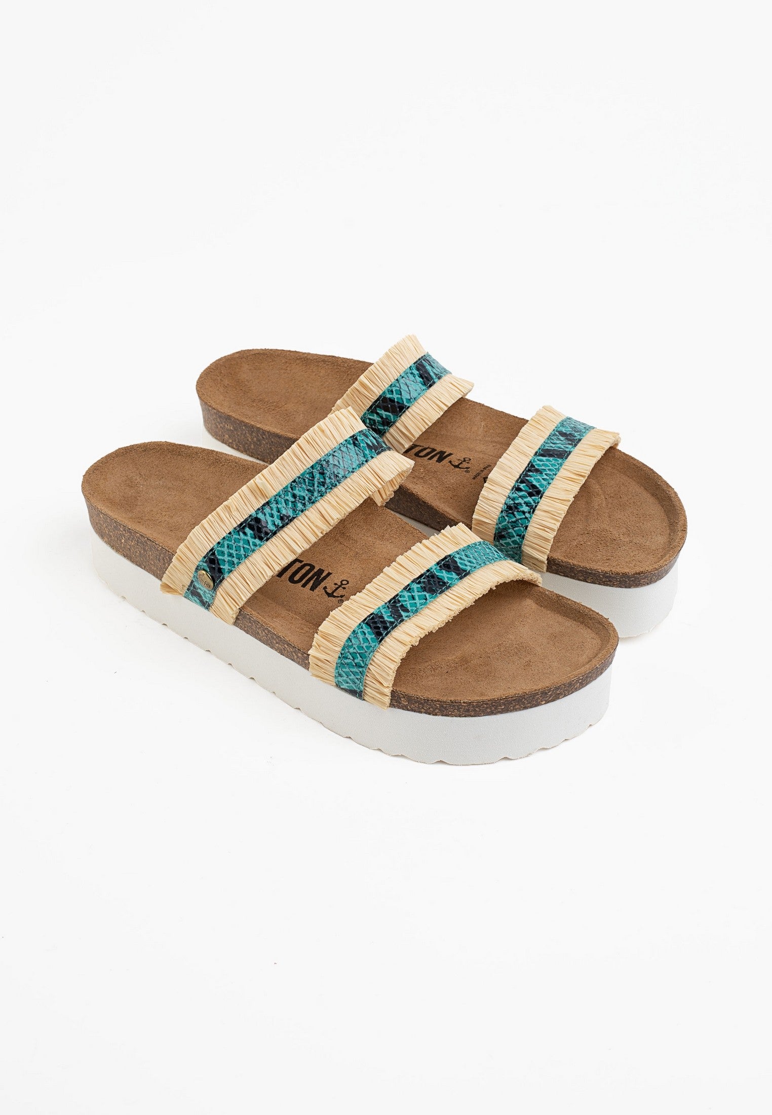 Sandales-2-Brides-Rozen-Rafia-Beige-Et-Turquoise-Bayton-femme