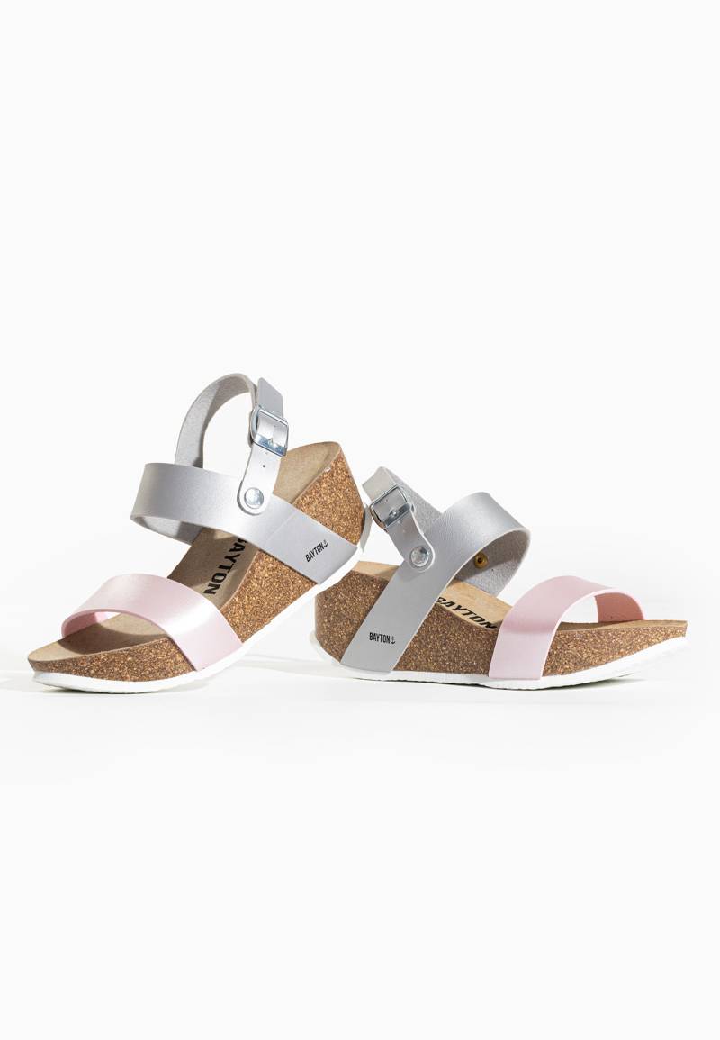 Selene Silver Wedge and Semi-Wedge Sandals