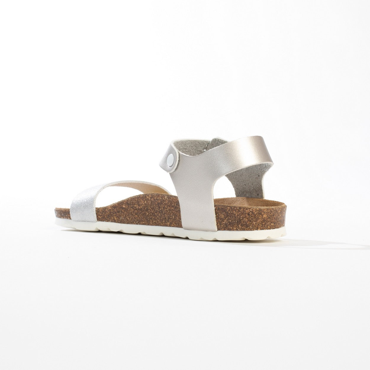 Sandales Multi-Brides Tyche Blanc Et Argentées