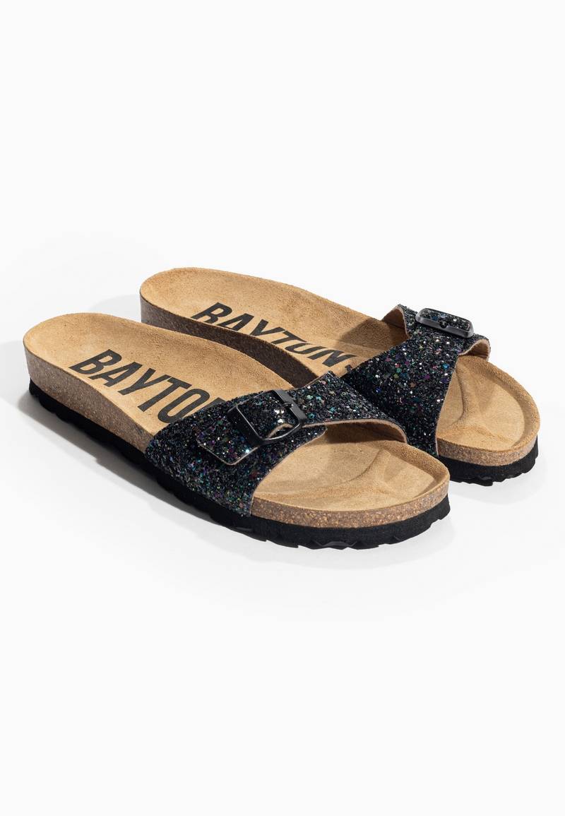 Sandalias Zephyr Negro brillo
