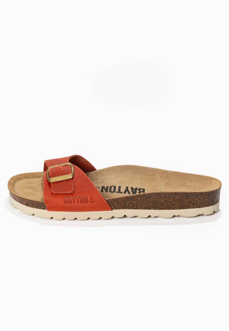 Sandales 1 Bride Zephyr Orange 100% Cuir