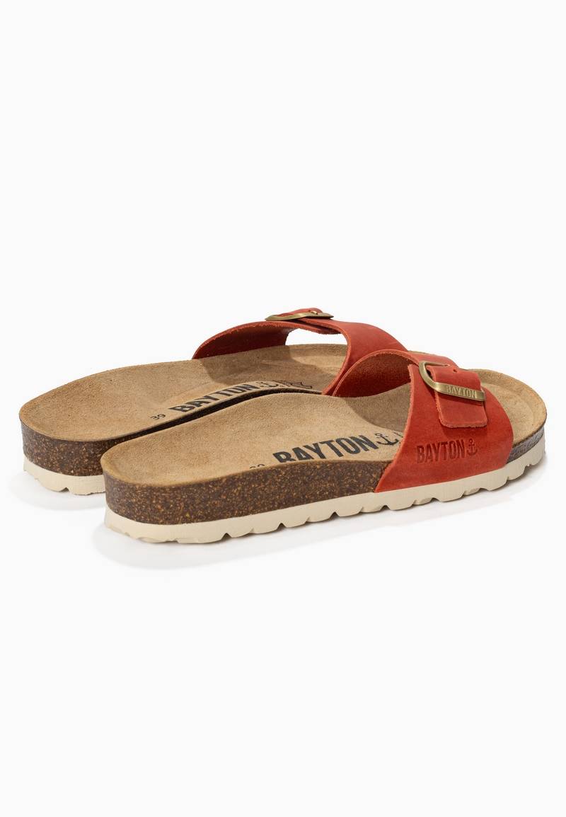 Sandales 1 Bride Zephyr Orange 100% Cuir