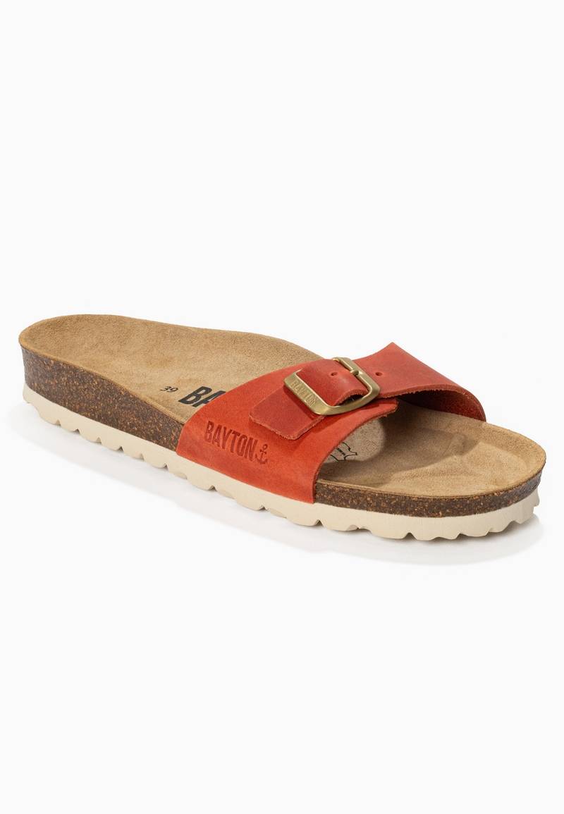 Sandales 1 Bride Zephyr Orange 100% Cuir