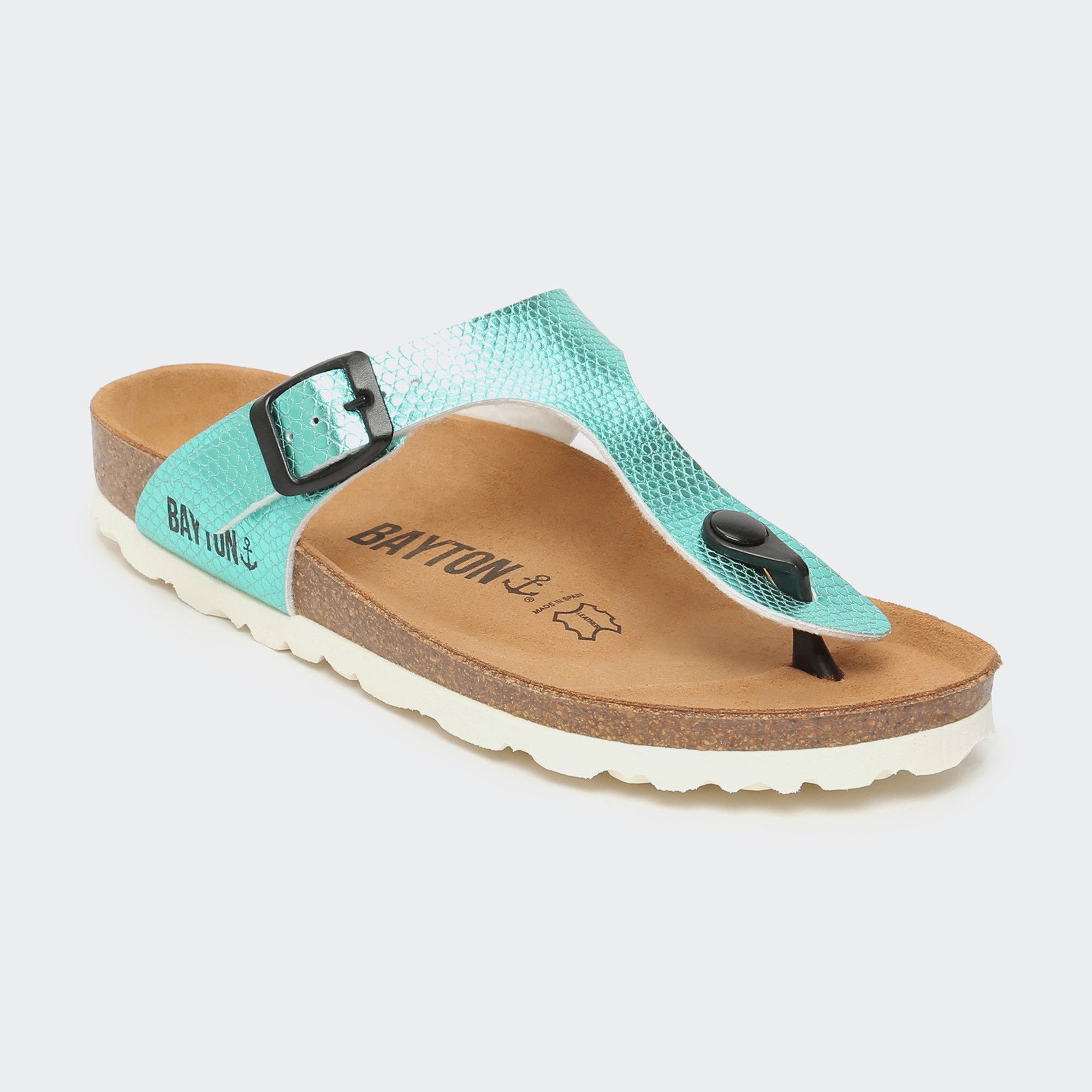 Mercury Mint Toe-Thong Sandals