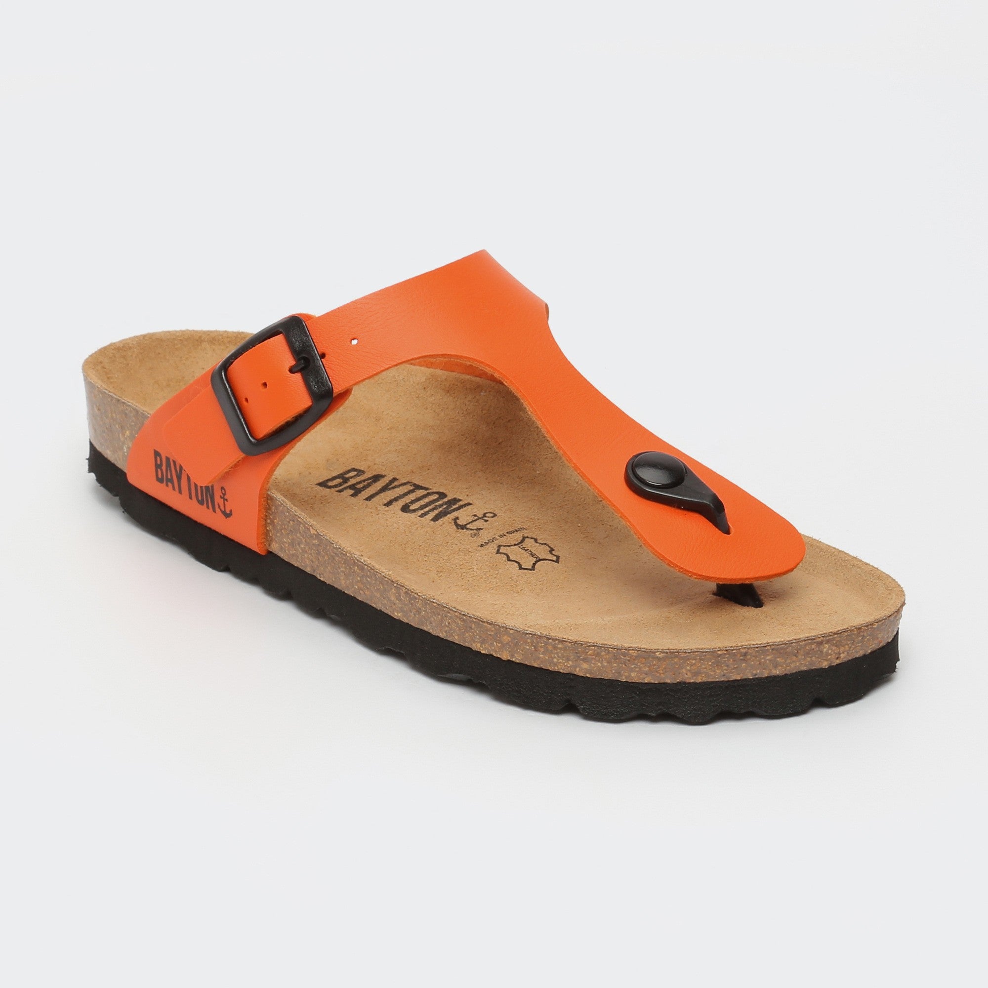 Orange Mercury Toe-Strap Sandals